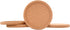 Natural Round Cork Coasters for Drinks, Absorbent Heat and Water Resistant Reusable Durable Saucers (4 PCS)