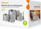 AIEVE 4 Pack Mason Jar Lid Organizer, Canning Lid Storage Rack for Wide & Regular Mouth Lids and Rings