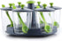 G & D Revolving Plastic Multi-Purpose Aachar Pickle Container, Masala Tray Dining Spice Stand Jar Box, Transparent