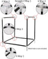Set, 13mm 16 uxcell Shoe Rack Accessories Connectors Inner Diameter for Repair Assembled Wardrobe, Replacement of Parts