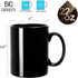 harebe 22 OZ Extra Large Coffee Mug, Smooth Ceramic Boss Giant Tea Cup for Dad Men, Black