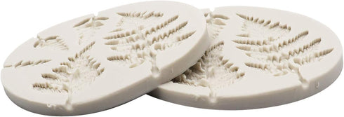 2 Piece Leaf Fondant Silicone Mold, Fern Mold 3D Mini Maple Shaped Leaves for Cake Decoration and Cupcake Design