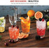 Bormioli Rocco Luna Set Of 4 Cooler Glasses, 15.25 Oz. Clear Crystal Glassware, Dishwasher Safe, Made In Italy