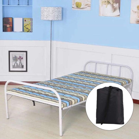 xianshi Black Universal Rollaway Folding Bed Storage Cover - Portable Dust Proof Protective Cover with Zipper for