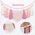 1st 1 Boho Pink Handmade Birthday High Chair Banner First Highchair Banner For Baby Girls Wild One Wall Hangings Wood