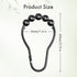 Amazer Matte Black Shower Curtain Rings - Set of 12, Rust-Resistant Metal Hooks for Bathroom Shower Rod