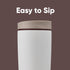 20 oz, Owala SmoothSip Slider Insulated Stainless Steel Coffee Tumbler, Reusable Iced Coffee Cup, Hot Coffee Travel