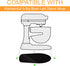 Sliding Mat Compatible with Kitchenaid Mixer 5-8 QT Stand Mixer, Convenient Appliance for Kitchen Appliances, Acrylic Mixer Slider Mat for Kitchenaid Stand Mixer Accessories Attachments