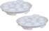 Bamboo's Grocery LoKii 2 Pack Ceramic Escargot Dish, 12 Holes with Handles, White, 9.25 Inches, Snail Dish Diet Plates