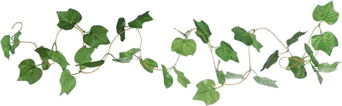 Elegant 38 Ft Autumn Artificial Grape Leaf Garland, 5 Strands for Fall Decor & Weddings