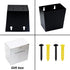 Black Bottle Cap Catcher Wall Mounted Beer Top Bucket with Drained Holes