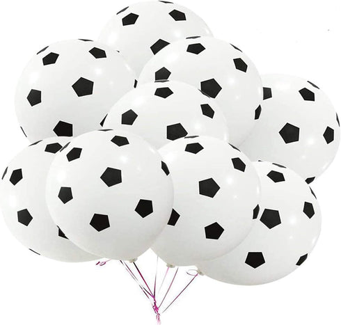 BinaryABC Soccer Latex Balloons, Football Balloon, Sports Theme Birthday Party Decorations, 30Pcs