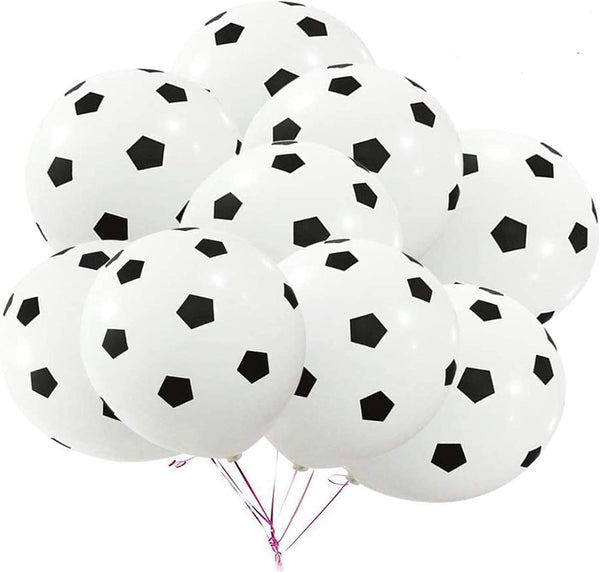BinaryABC Soccer Latex Balloons, Football Balloon, Sports Theme Birthday Party Decorations, 30Pcs