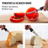 Rada Cutlery Anthem Series Tomato Slicer Knife, Made in USA, with Black Handle