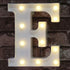 Pooqla LED Marquee Letter Lights Sign - Light Up Alphabet Letter for Home Party Wedding Decoration E
