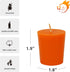 Orange Votive Candles