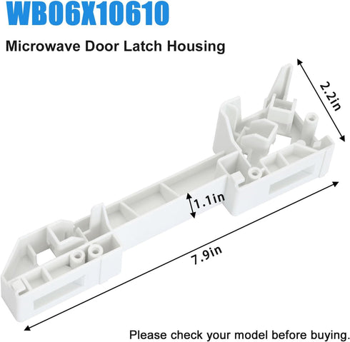 WB06X10610 Microwave Latch Board - Microwave Parts for Haier Hotpoint GE, Replaces AP3866945, White