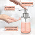 BabyElf Clear Glass Foaming Soap Dispenser - Rust-Proof Stainless Steel Pump for Bathroom & Kitchen