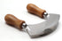 4.9 Inch Mezzaluna Knife - Sharp Double Blade Chopping Knife Pizza Cutter Rocker Knife Mezzaluna Salad Chopper Mincing Knife Stainless Steel Fruit Vegetable Mincing Knife by ROQILA