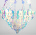 Frozen Holographic Chandelier Shaped Hanging Decoration, Shiny Iridescent White Foil Ceiling Decorative OrnamentUnicorn