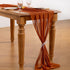 Socomi Terracotta Chiffon Table Runner, Easter Spring Boho Rustic 14ft 29x170 Inches Wedding Runner for Bridal Shower