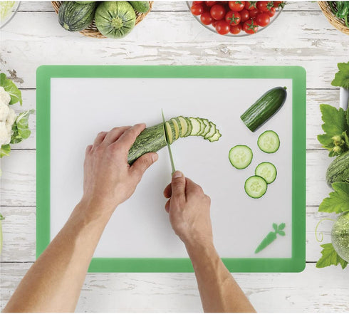 HIC Kitchen Flexible Cutting Mats, 4PCS for Easy Food Prep