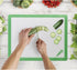 HIC Kitchen Flexible Cutting Mats, 4PCS for Easy Food Prep