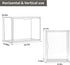 Cube Storage Organizer, Acrylic Book Case Display Box, Stackable Clear Plastic Book Storage Container, 1 Pack