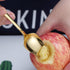 Gold Grapefruit Spoons Set, 3 Pieces with 2 Stainless Steel Spoons and 1 Knife, Serrated Edges (Gold)