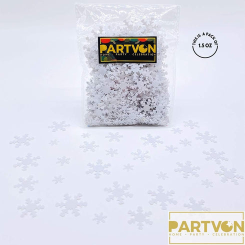 Christmas Snowflake Confetti Decoration - 1500pcs Snowflakes Frozen Party Confetti for Winter Wonderland Events