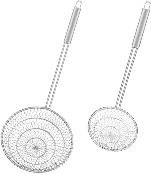 Best Utensils Asian Kitchen Stainless Steel Spider Strainer - Professional Wire Skimmer, 7-Inch Basket