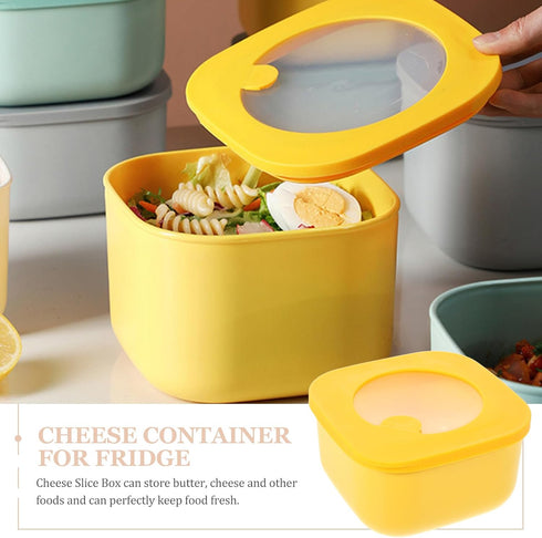 4.7 2.5'' Kichvoe Sliced Cheese Container: Cheese Slice Storage Box * Plastic Butter Containers With Lid Food Storage