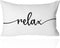 CarOptics Farmhouse Relax Lumbar Pillow Cover 12x20 Inch - 'Housewarming Gifts' Rustic Cushion