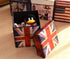 feb.7 Storage Ottoman,Folding Stools Foot Rest, Storage Boxes Coffee Table, Faux Leather British Retro Household