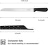 10 Inch Serrated Knife for Homemade Bread with Sheath, High-Carbon Japanese Stainless Steel Blade