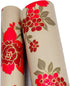 LovingWay 14.7 feet Wallpaper Roll, Red Peony Floral Shelf Liner, 17.7x177 Inch for Home Storage