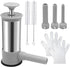 Saihisday 4 2LB Household Sausage Stuffer, Homemade Sausage-Maker Tool Sausage Stuffer Machine Stainless Steel Vertical