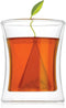 Tea Forte Poom Double Wall Glass Tea Cup, 10 ounce for Hot or Iced Tea