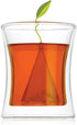 Tea Forte Poom Double Wall Glass Tea Cup, 10 ounce for Hot or Iced Tea