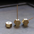Chenshuo Mini Dual Purpose Incense Holder, Brass Hexagonal Shape Burner Plate for Incense Sticks, 3 Pcs Home Decoration