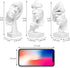 prosfalt 3 A-41 Pcs Thinker Statue, Silence is Gold Abstract Art Figurine, No Hear No See No Speak Modern Home Resin