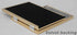 Double 4 by 6 Inch Metal Folding Picture Frames - 1 Landscape and 1 Portrait Style (Modern Gold)