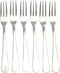 Norpro Hors D'oeuvres Forks, Set of 6, Silver, One Size