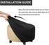GAMUKAI 20"-23" Stretch Ottoman Slipcover Round Furniture Protector Fits Dia, for Footrests, Storage Ottomans & Folding