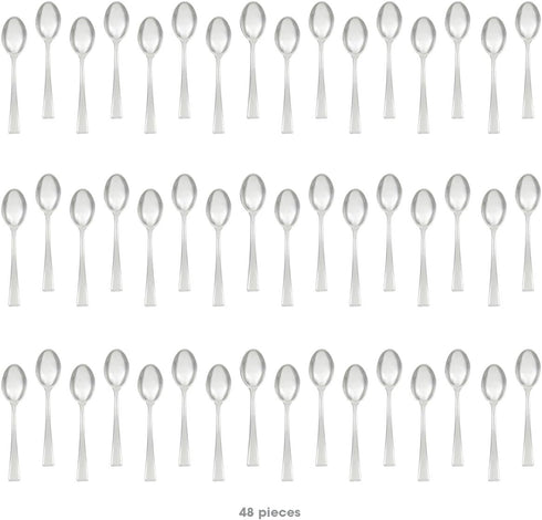Mozaik Mini Recyclable Tasting Spoons, Silver