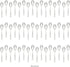 Mozaik Mini Recyclable Tasting Spoons, Silver