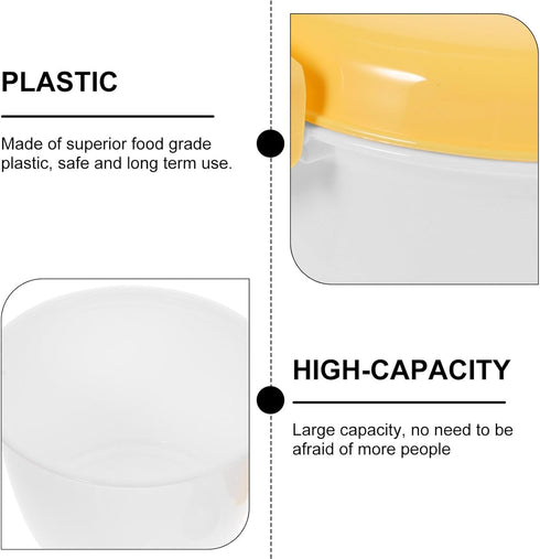 DOITOOL Microwave Rice Cooker, Mini Rice Cooker for Microwave Oven, Steamer for Vegetables, Pasta, Chicken