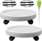 2Pack 13.98'' Plant Caddy with Wheels, Plant Stand Dolly for Heavy Planter,Wheeled