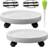 2Pack 13.98'' Plant Caddy with Wheels, Plant Stand Dolly for Heavy Planter,Wheeled