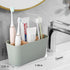 5 Countertop Toothbrush Holders for Bathrooms, Bamboo Tooth Brush Holder with Slots Bathroom Vanity Organizer